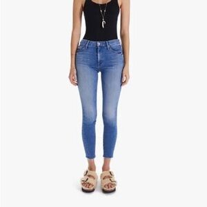 Mother Denim The Looker Ankle Fray Jeans A Groovy Kind of Love Size 26